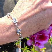 BR031  Forget-Me-Not Bracelet with Nuggets