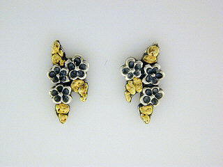 EP014 Forget-Me-Not Silver Earring Posts