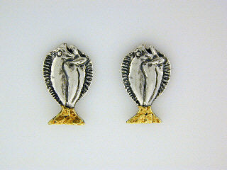 EP071 Halibut Small Silver Earring Posts