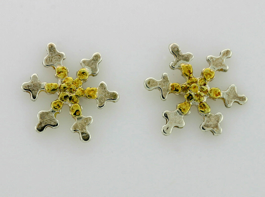 EP131 Snowflake with Earring Posts
