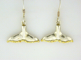 EW042 Whale Tail Earring Wires