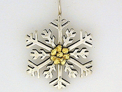 N115  Snowflake with Large Necklace