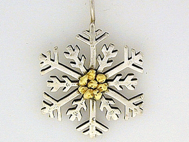 N115  Snowflake with Large Necklace