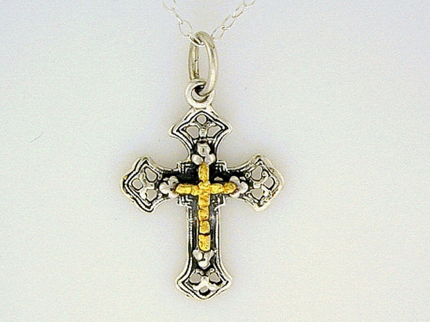 N127  Cross Necklace Silver