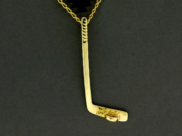 N500GN Stick with/Puck Large 14kt with Nuggets