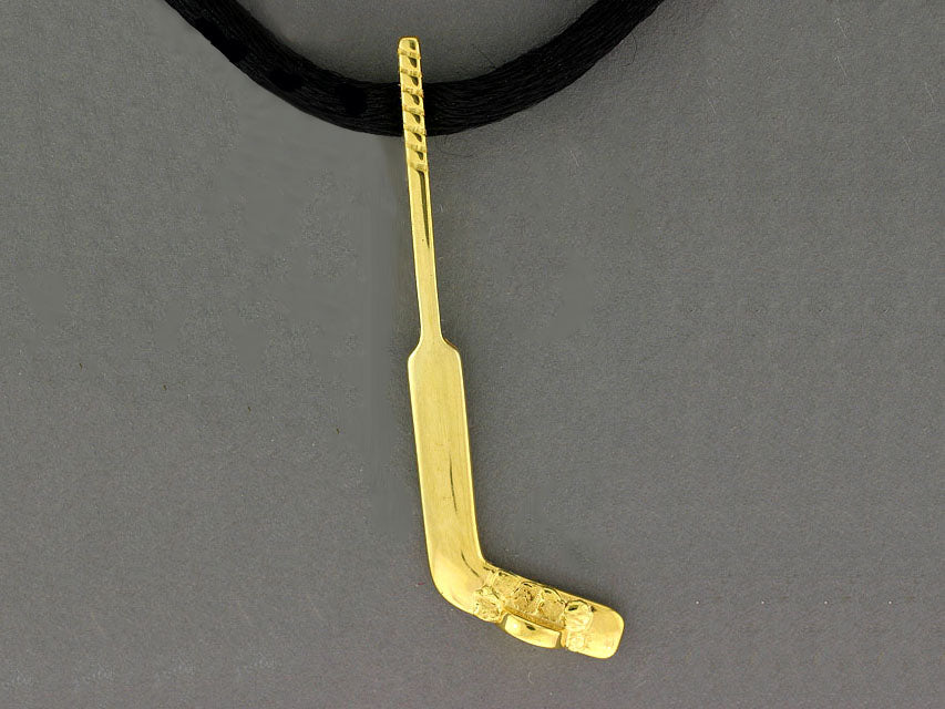 N502GN Goalie Stick with/Puck Large 14kt Nuggets Fishing For Gold