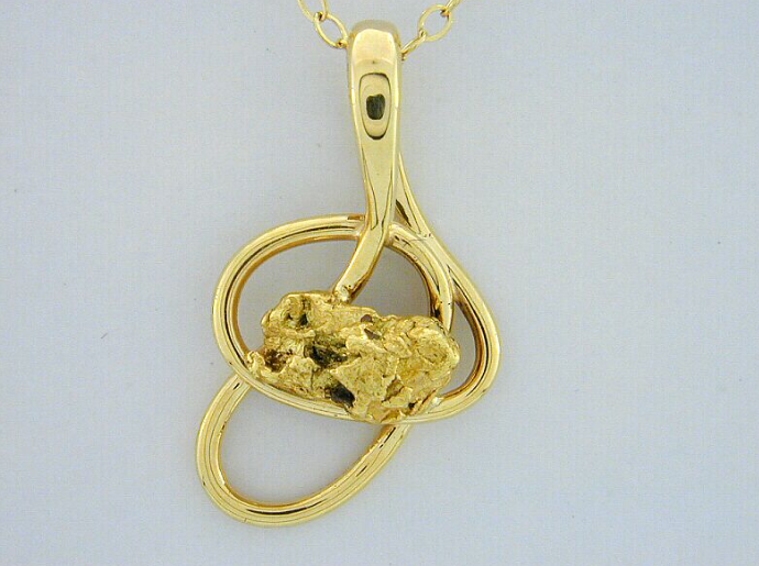N365 14kt & Nuggets Necklace 1.1-1.4 dwt
