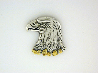 TT021 Eagle Bust Tie Tack