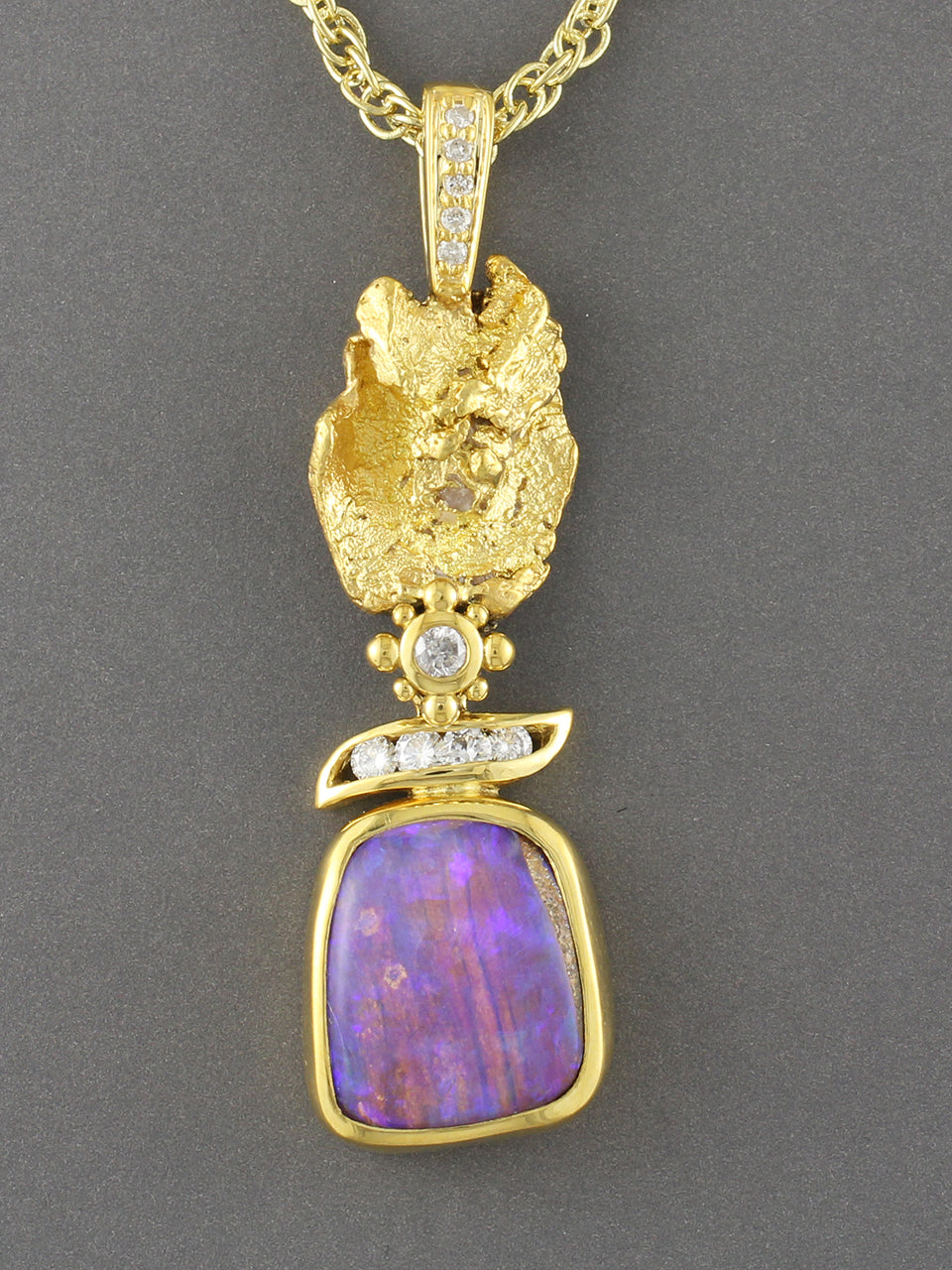 Yurarta #332 SOLD Gold Nugget & Opalized Wood