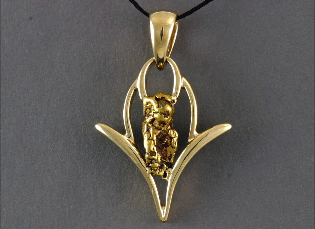 N818 Pendant 14kty & Nuggets