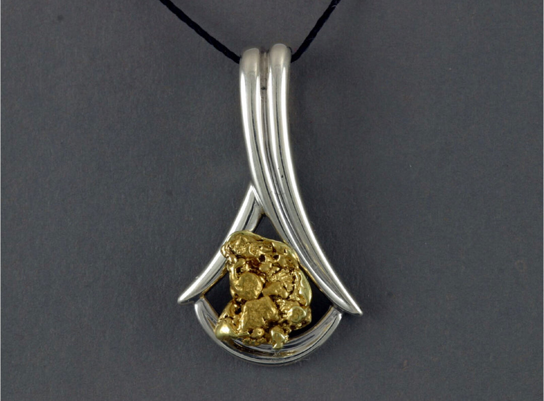 N821S Pendant Sterling & Nuggets