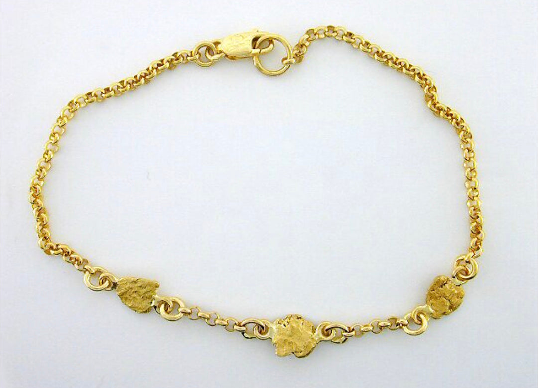 NBR3 3 Nuggets Bracelet 1.2 -2.3dwt