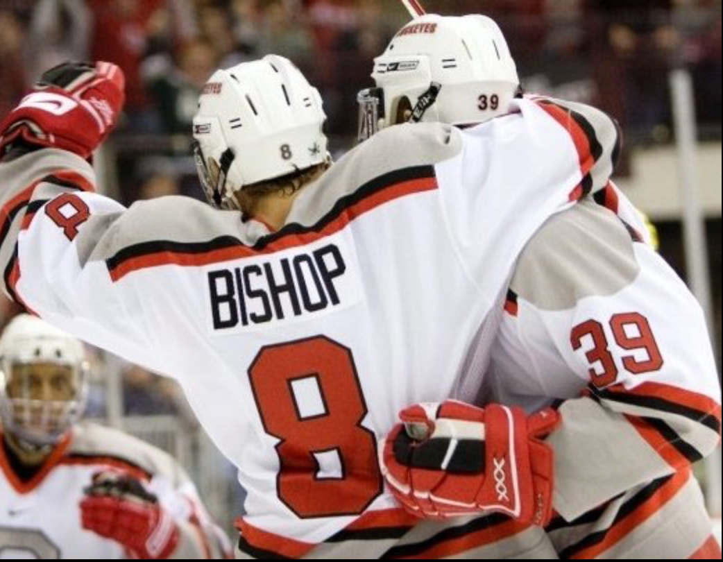 Hunter Bishop OSU Hockey is on a seven-game goal-scoring streak