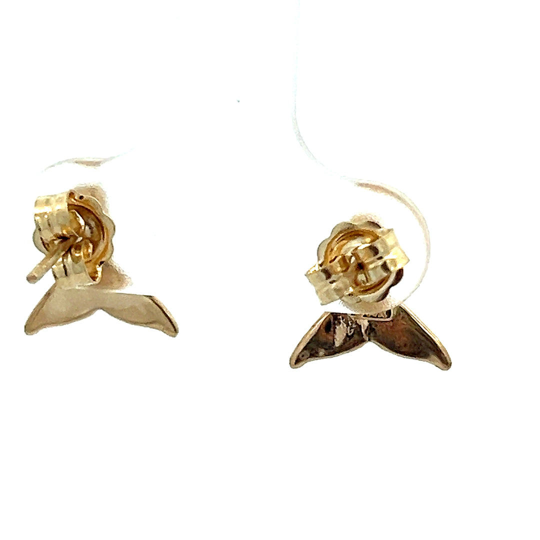 EP275  Whale Tail 14kt Earring Posts
