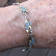 BR031  Forget-Me-Not Bracelet with Nuggets
