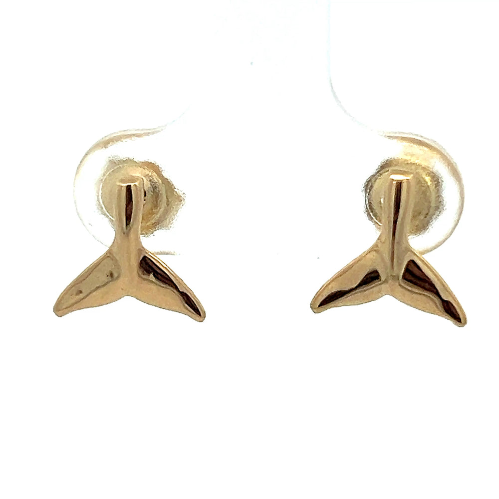 EP275  Whale Tail 14kt Earring Posts