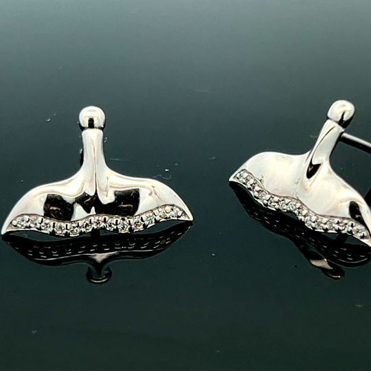 EP901SCZ  Earrings Silver with/CZ