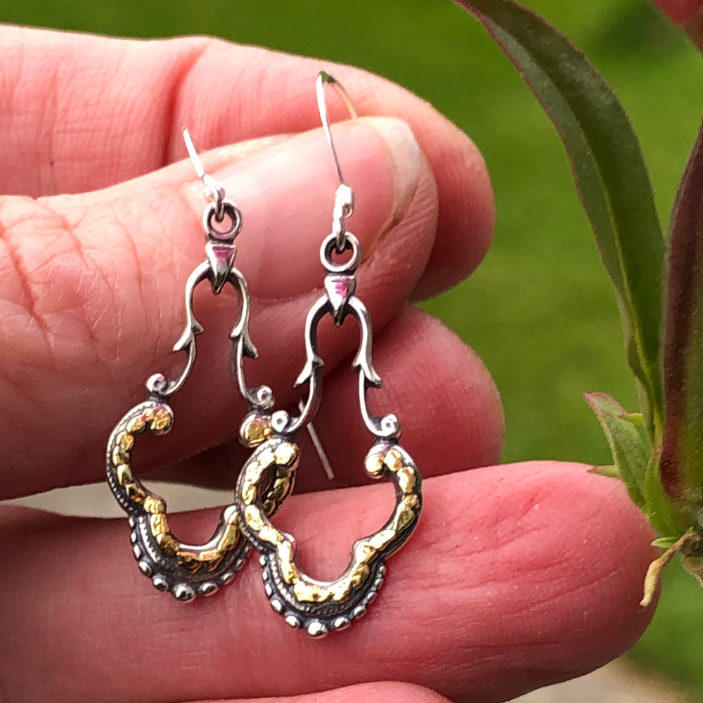 EW023  Earring Wires with Alaskan Gold Nuggets