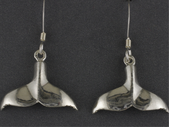 EW042P Plain Whale Tail Earring Wires