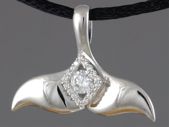 N905S1CZ  Pendant Silver with/CZ