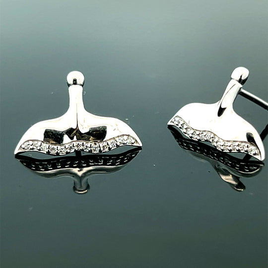 EP901SCZ  Earrings Silver with/CZ