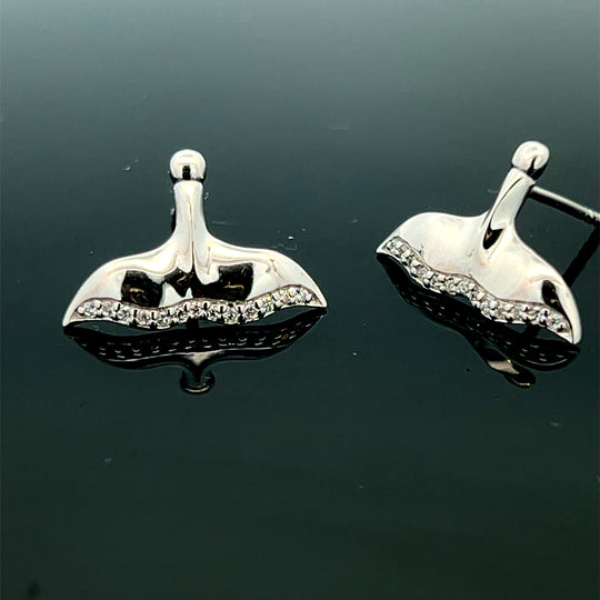 EP901SCZ  Earrings Silver with/CZ