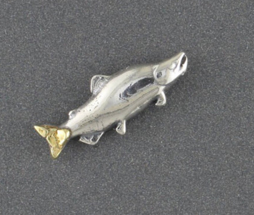 EP192 Silver Salmon Earring Posts