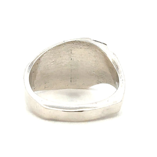 RM010 Mens Ellipse Gold Nugget Filled Ring