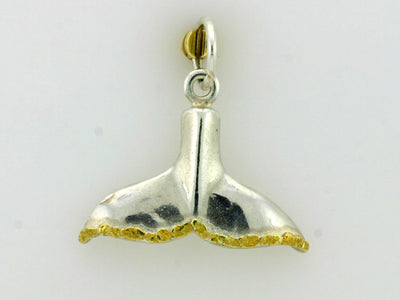 C033  Whale Tail Charm with Nuggets