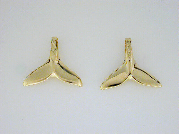 EP275  Whale Tail 14kt Earring Posts