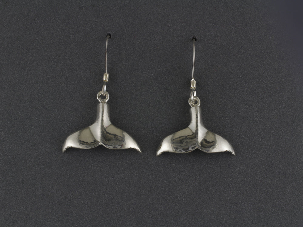 EW042P Plain Whale Tail Earring Wires