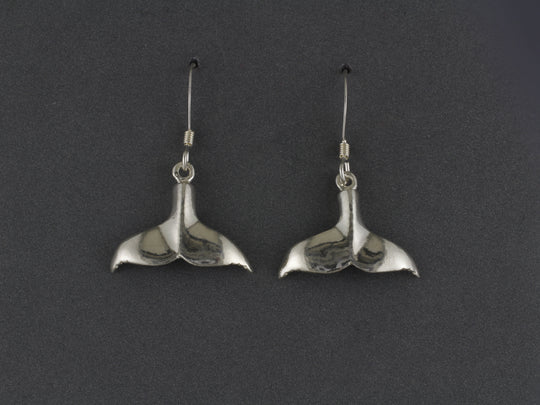 EW042P Plain Whale Tail Earring Wires