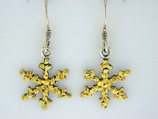 EW069  Snowflake with Large All Earring Wires
