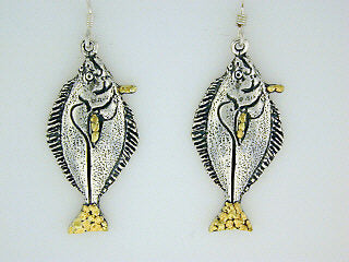 EW095  Halibut Large Earring Wires