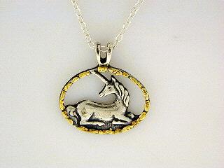 N012  Unicorn pendant