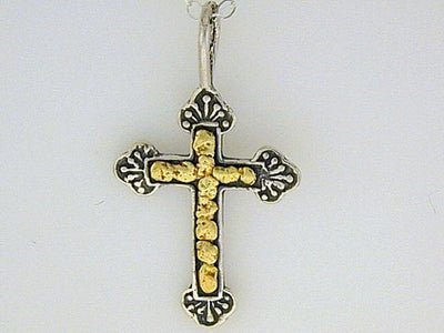 N027  Russian Orthodox Cross pendant