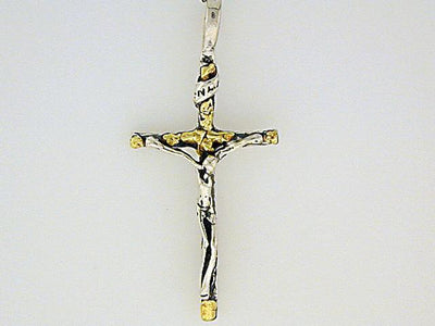 N028  Cross with/Christ pendant