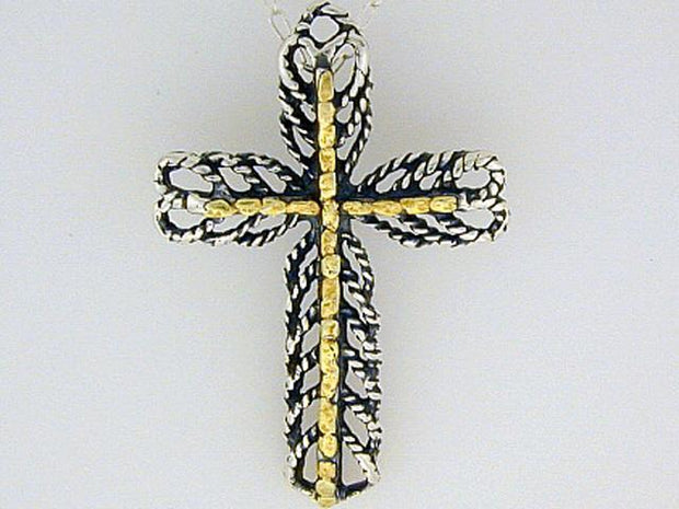 N029  Cross Large Fancy pendant