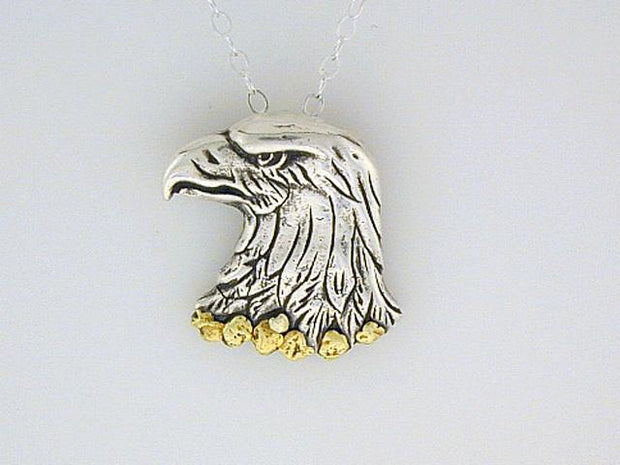 N046  Eagle Head pendant