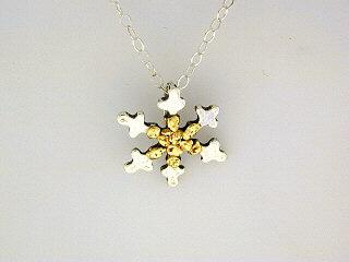 N085  Snowflake with Large pendant