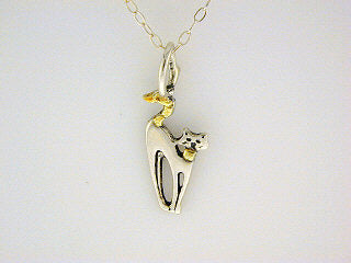 N094  Cat Small Necklace