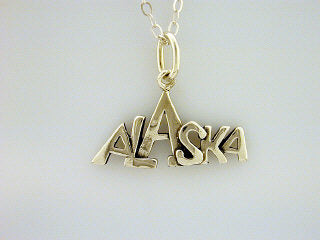 N121  Alaska Mountain Necklace Silver