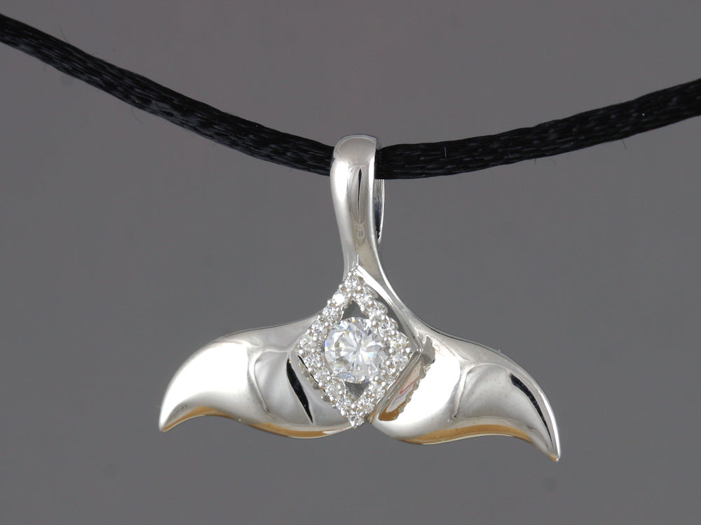 N905S1CZ  Pendant Silver with/CZ