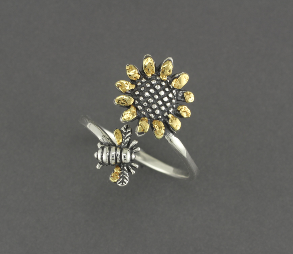 R03254  Adjustable Sun Flower with Bee