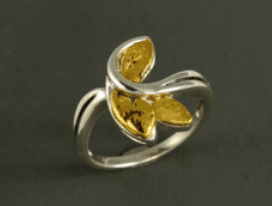 R320S/ 2.8  Silver Fancy Nuggets Ring 2.8 dwt