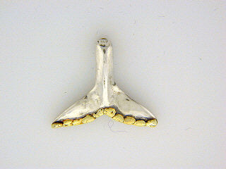 TT042  Whale Tail Small Tie Tack