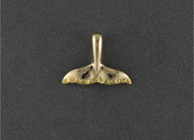 N908  Whale Tail Pendant 14kty